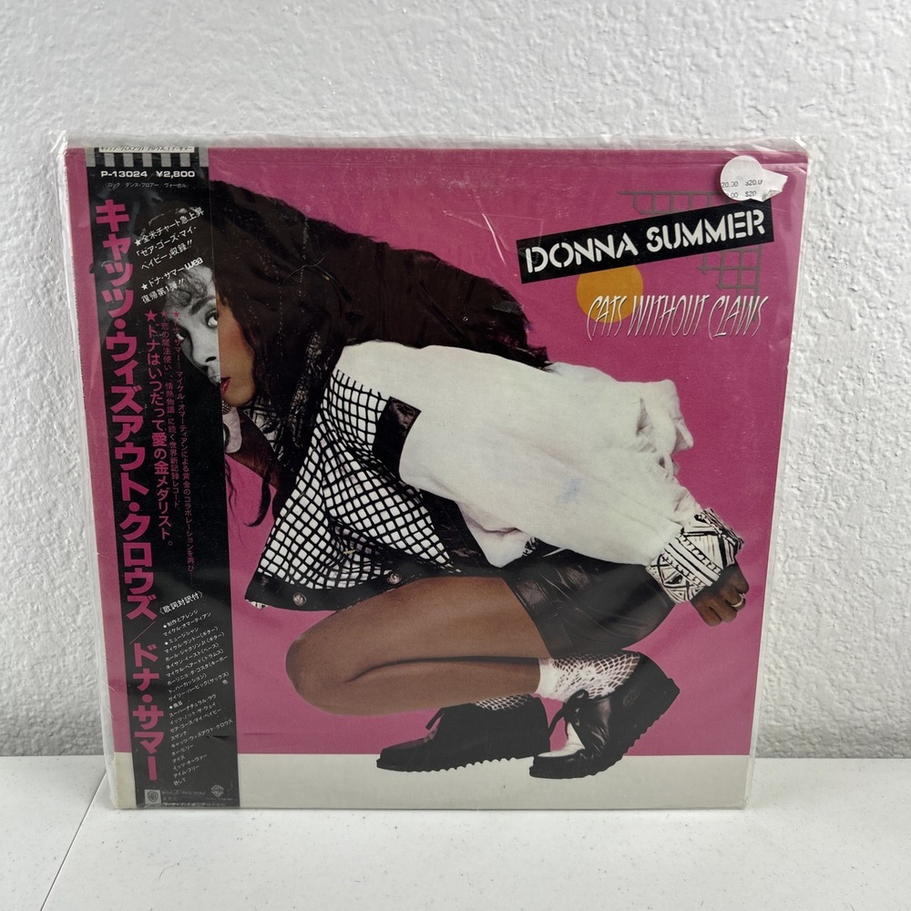Donna Summer Cats Without Claws Japanese Edition LP Vinyl 1984 EX With Lyrics